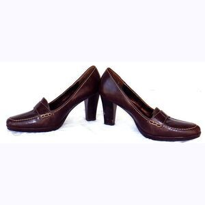 Liz Claiborne Flex brown leather heels